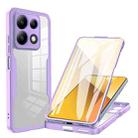 For Xiaomi Redmi Note 13 5G Acrylic + TPU 360 Degrees Full Coverage Phone Case(Purple) - 1