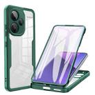 For Xiaomi Redmi Note 13 Pro+ 5G Acrylic + TPU 360 Degrees Full Coverage Phone Case(Green) - 1