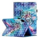 For iPad Pro 11 inch (2020) 3D Pattern Horizontal Flip Leather Tablet Case with Card Slots & Holder & Sleep / Wake-up Function(Blue Starry Sky) - 1