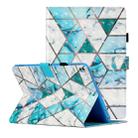 For iPad 10.2 2021 / 2020 / 2019 3D Pattern Horizontal Flip Leather Case with Card Slots & Holder & Sleep / Wake-up Function(Marble Stitching) - 1