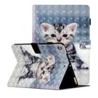 For iPad 9.7 (2018) & iPad 9.7 inch (2017) & iPad Air 2 & iPad Air 3D Pattern Horizontal Flip Leather Case with Card Slots & Holder & Sleep / Wake-up Function(Cat) - 1