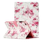 For iPad Mini 5 / 4 / 3 / 2 / 1 3D Pattern Horizontal Flip Leather Case with Card Slots & Holder & Sleep / Wake-up Function(Rose Flower) - 1