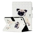 For iPad Mini 5 / 4 / 3 / 2 / 1 3D Pattern Horizontal Flip Leather Case with Card Slots & Holder & Sleep / Wake-up Function(Pug) - 1