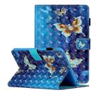 For iPad Mini 5 / 4 / 3 / 2 / 1 3D Pattern Horizontal Flip Leather Case with Card Slots & Holder & Sleep / Wake-up Function(Rankine Butterfly) - 1