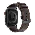 For Apple Watch Series 9 41mm DUX DUCIS Business Genuine Leather Watch Strap(Coffee) - 3