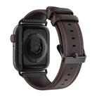 For Apple Watch Series 10 46mm DUX DUCIS Business Genuine Leather Watch Strap(Coffee) - 3