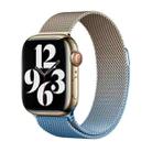 For Apple Watch SE 2023 40mm Milan Gradient Loop Magnetic Buckle Watch Band(Gold Blue) - 1