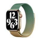 For Apple Watch Series 9 41mm Milan Gradient Loop Magnetic Buckle Watch Band(Gold Violet) - 1