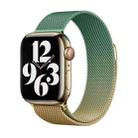 For Apple Watch Series 6 40mm Milan Gradient Loop Magnetic Buckle Watch Band(Gold Violet) - 1