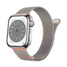 For Apple Watch Series 9 41mm Two Color Milanese Loop Magnetic Watch Band(Starlight Orange) - 1