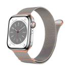 For Apple Watch Series 4 44mm Two Color Milanese Loop Magnetic Watch Band(Starlight Orange) - 1
