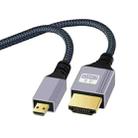 HDTV to Micro HDTV 4K 120Hz Computer Digital Camera HD Video Adapter Cable, Length:5m - 1