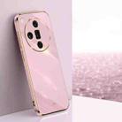 For OPPO Find X7 5G XINLI Straight Edge 6D Electroplate TPU Phone Case(Cherry Purple) - 1