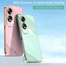 For OPPO A60 4G XINLI Straight Edge 6D Electroplate TPU Phone Case(Pink) - 2