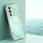 For OPPO K12 XINLI Straight Edge 6D Electroplate TPU Phone Case(Mint Green) - 1