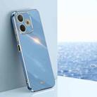 For OPPO A5 Pro 5G Global XINLI Straight Edge 6D Electroplate TPU Phone Case(Celestial Blue) - 1