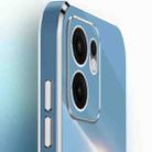 For OPPO Reno13 F 5G Global XINLI Straight Edge 6D Electroplate TPU Phone Case(Mint Green) - 3
