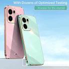 For OPPO Reno13 F 5G Global XINLI Straight Edge 6D Electroplate TPU Phone Case(Hawthorn Red) - 2