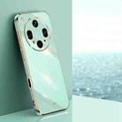 For OPPO Find X8 Ultra XINLI Straight Edge 6D Electroplate TPU Phone Case(Mint Green) - 1