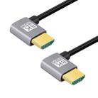HDMI Male to HDMI Male Dual Elbow HD Audio Video Adapter Cable, Length:1m(Dual Left Bend) - 1