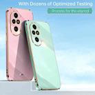 For Honor 200 Pro XINLI Straight 6D Plating Gold Edge TPU Phone Case(Mint Green) - 2