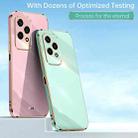 For Honor 200 Lite Global XINLI Straight Edge 6D Electroplate TPU Phone Case(Mint Green) - 2