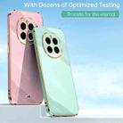 For Honor Magic7 XINLI Straight 6D Plating Gold Edge TPU Phone Case(Mint Green) - 2