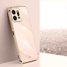 For Honor Play9T 5G XINLI Straight 6D Plating Gold Edge TPU Phone Case(Pink) - 1