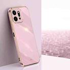 For Honor Play9T 5G XINLI Straight 6D Plating Gold Edge TPU Phone Case(Cherry Purple) - 1