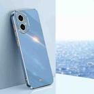 For Honor 300 XINLI Straight 6D Plating Gold Edge TPU Phone Case(Celestial Blue) - 1