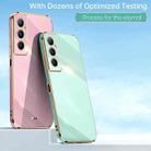 For Realme C65 XINLI Straight Edge 6D Electroplate TPU Phone Case(Mint Green) - 2