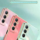 For Realme C65 XINLI Straight Edge 6D Electroplate TPU Phone Case(Pink) - 3