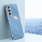 For Realme C65 XINLI Straight 6D Plating Gold Edge TPU Phone Case(Celestial Blue) - 1