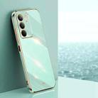 For Realme C75 XINLI Straight Edge 6D Electroplate TPU Phone Case(Mint Green) - 1