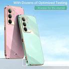For Realme C75 XINLI Straight Edge 6D Electroplate TPU Phone Case(Mint Green) - 2