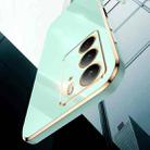 For Realme C75 XINLI Straight Edge 6D Electroplate TPU Phone Case(Mint Green) - 3