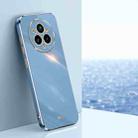 For Realme 14 Pro+ XINLI Straight Edge 6D Electroplate TPU Phone Case(Celestial Blue) - 1