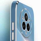 For Realme 14 Pro+ XINLI Straight Edge 6D Electroplate TPU Phone Case(Celestial Blue) - 3
