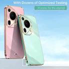 For Huawei Pura 70 Ultra XINLI Straight 6D Plating Gold Edge TPU Phone Case(Mint Green) - 2