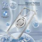 For iPhone 12 Gold Shield CD Pattern MagSafe Magnetic Phone Case with Rotating Stand(Transparent) - 3