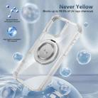 For iPhone 16 Pro Max Gold Shield CD Pattern MagSafe Magnetic Phone Case with Rotating Stand(Transparent) - 3