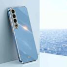 For Meizu 20 Pro 5G XINLI Straight 6D Plating Gold Edge TPU Phone Case(Celestial Blue) - 1
