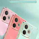 For OPPO A5 Pro 5G Global XINLI Straight Edge 6D Electroplate TPU Phone Case with Ring Holder(Mint Green) - 3