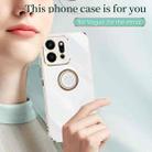 For Honor Play9T 5G XINLI Straight 6D Plating Gold Edge TPU Shockproof Case with Ring Holder(Celestial Blue) - 2