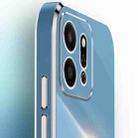 For Honor Play9T 5G XINLI Straight 6D Plating Gold Edge TPU Shockproof Case with Ring Holder(Celestial Blue) - 3