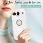 For OnePlus Nord 4 XINLI Straight Edge 6D Electroplate TPU Phone Case with Ring Holder(Mint Green) - 2