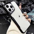 For iPhone 15 Pro Blade Electroplating Frosted TPU Phone Case(Black) - 1