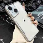 For iPhone 15 Blade Electroplating Frosted TPU Phone Case(Silver) - 1