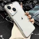 For iPhone 14 Plus Blade Electroplating Frosted TPU Phone Case(Silver) - 1