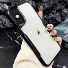 For iPhone X / XS Blade Electroplating Frosted TPU Phone Case(Black) - 1